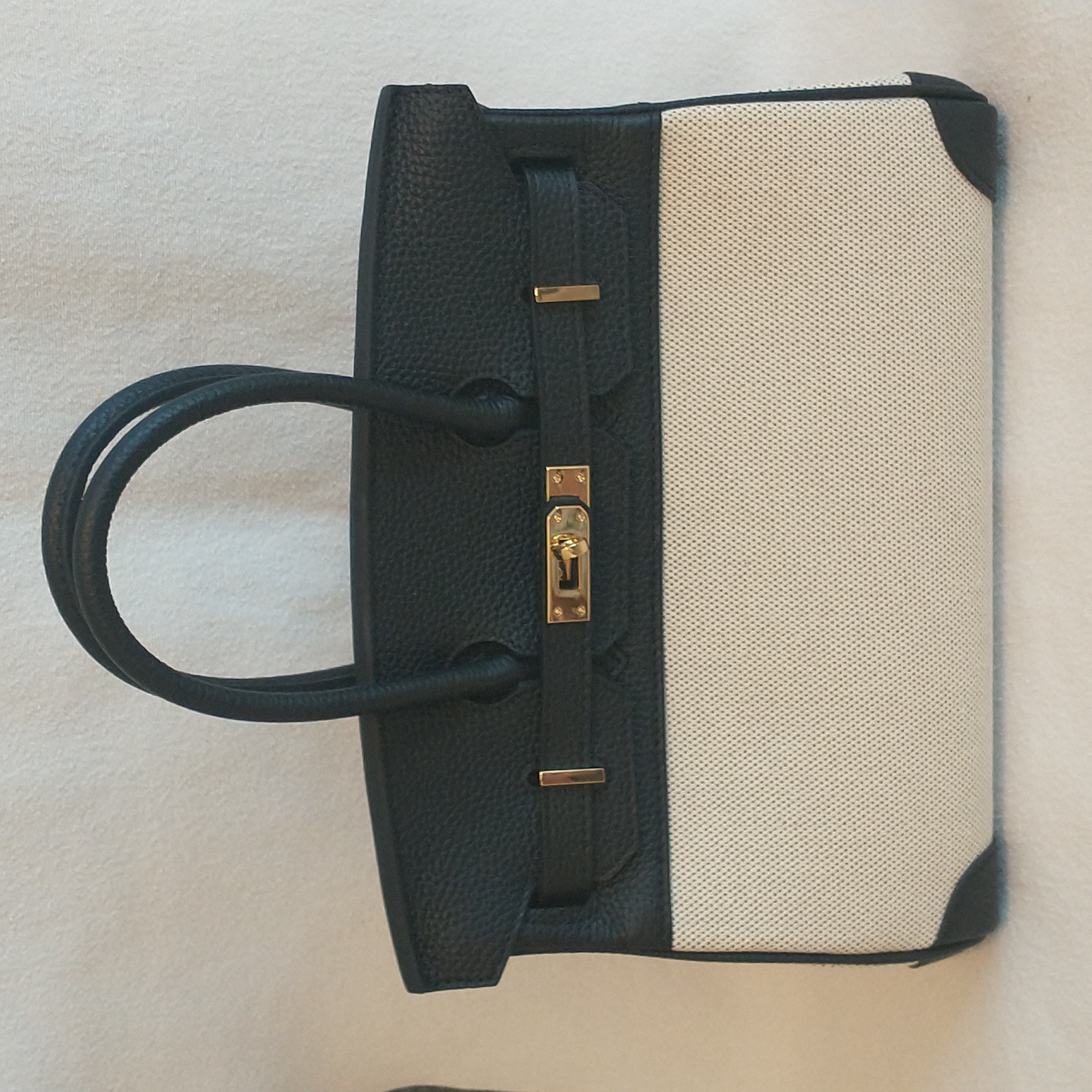 Black And Cream Women's Handbag